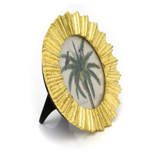 Mini Sunburst Photo Frame | Gold Resin Vintage Style picture frame - 10x12cm