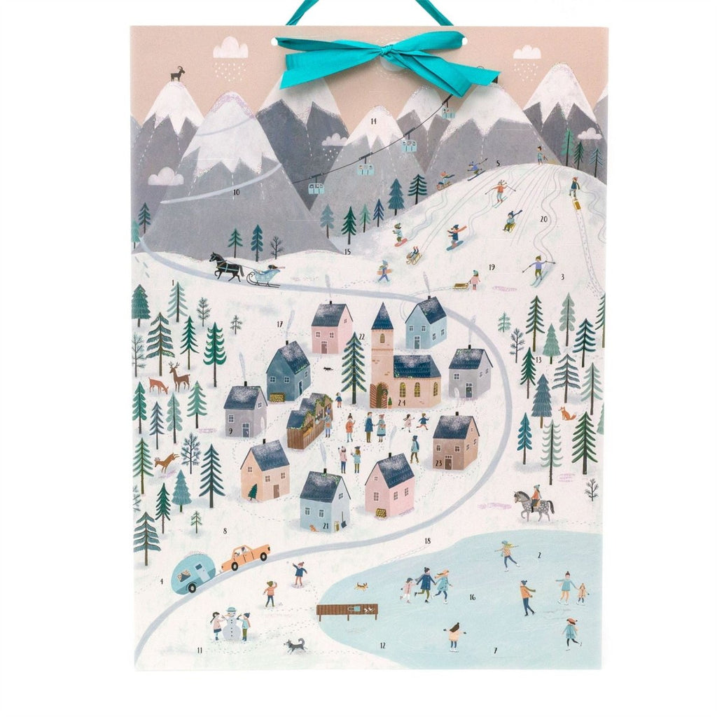 Mountain Village Christmas Advent Calendar | Large Picture Advent Cale ...
