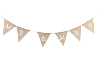Mr And Mrs Husband And Wife Love Just Married Jute Bunting For Wedding Honeymoon