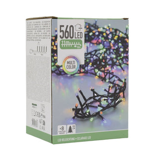 Multicoloured Christmas Fairy Lights | 560 LED Tree Lights with 8 Functions