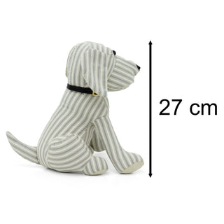 Murphy Dog Doorstop | Striped fabric dog door stop |  Door Stopper 1.5Kg - 27cm