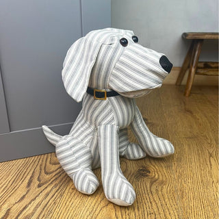 Murphy Dog Doorstop | Striped fabric dog door stop |  Door Stopper 1.5Kg - 27cm