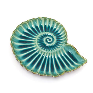Nautical Decorative Display Dish | Ammonite Fossil Trinket Jewellery Dish