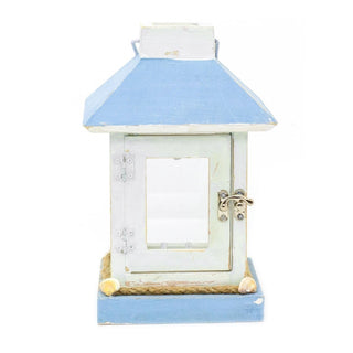 Nautical Wooden Tea Light Candle Lantern With Handle - Tealight Candle Holder