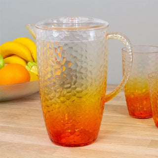 Orange Ombre 2 Litre Water Jug Pitcher | Outdoor Jug Picnic Water Pitcher Jug
