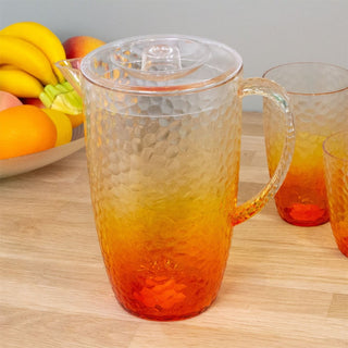 Orange Ombre 2 Litre Water Jug Pitcher | Outdoor Jug Picnic Water Pitcher Jug