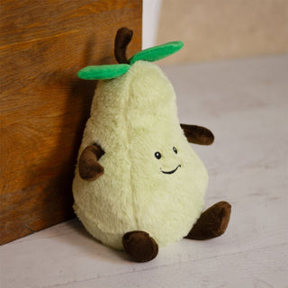 Pear Fruit Doorstop | Novelty Plush Fabric Fruit Shaped Door Stop - 1.5kg