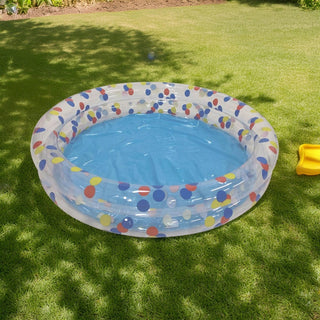 Polka Dot Kids Paddling Pool | Inflatable Splash Pool for Garden 105 x 20cm