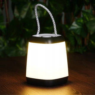 Portable LED Table Lamp with Handle | Battery Powered Outdoor Lantern - 12x9cm