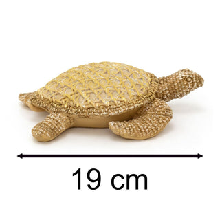 Resin Sea Turtle Ornament | Nautical Sea Turtle Figurine with Rattan Effect 21cm