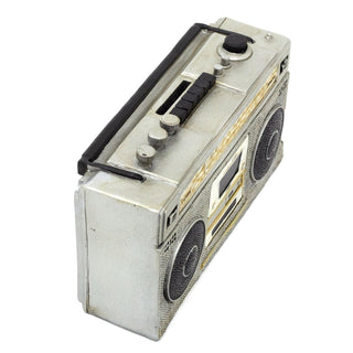 Retro Radio Money Box | Vintage - Inspired Resin Boombox Radio Piggy Bank - 20cm