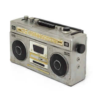 Retro Radio Money Box | Vintage - Inspired Resin Boombox Radio Piggy Bank - 20cm