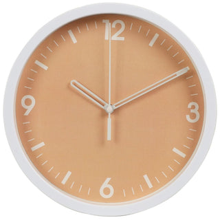 Round White Wall Clock | Contemporary Wall Mounted Clocks For Living Room - 22cm
