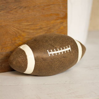 Rugby Ball Doorstop | Faux Leather Novelty American Football Door Stop - 27cm