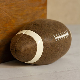 Rugby Ball Doorstop | Faux Leather Novelty American Football Door Stop - 27cm