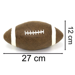 Rugby Ball Doorstop | Faux Leather Novelty American Football Door Stop - 27cm