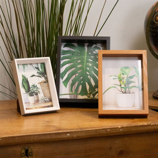 Set Of 3 Wooden Photo Frames | Freestanding Wall Mounted Multiple Picture Frames