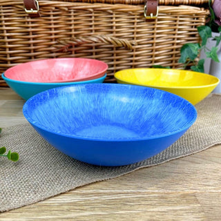 Set of 4 Colourful Shatterproof Outdoor Bowls | Bright Picnic Bowls - 820ml