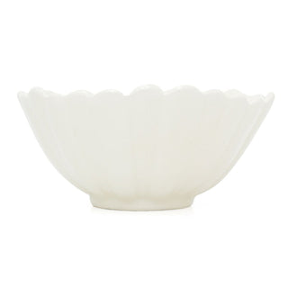 Small Daisy Bowl | Round White & Yellow Floral Ceramic Trinket Dish - 13cm