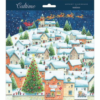 Snowy Village Christmas Advent Calendar | Christmas Tree Advent Calendar