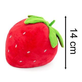 Strawberry Fabric Doorstop | Novelty Strawberry Shaped Fruit Door Stop - 14cm