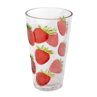 Strawberry Highball Glass | Reusable Hi Ball Plastic Drinks Tumbler - 700ml