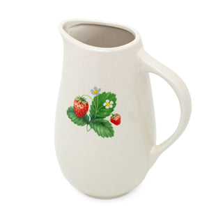 Strawberry Patch Jug | Ceramic Pitcher for Milk, Water & Flowers - 17cm