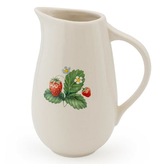 Strawberry Patch Jug | Ceramic Pitcher for Milk, Water & Flowers - 17cm