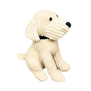 Take Me Home Door Stop - 28Cm Ribbed Vanilla Dog