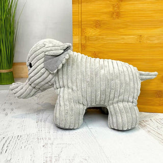 Take Me Home Doorstop Ribbed Fabric Elephant Door Stop