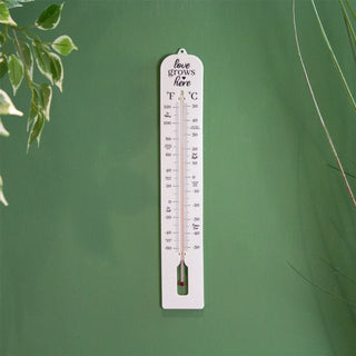 The Potting Shed Wall Mounted Waterproof Outdoor Garden Thermometer - 40cm