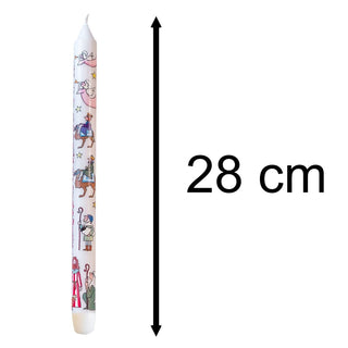 Traditional Countdown To Christmas Advent Candle | Christmas Nativity Design Advent Candle With Numbers | Advent Christmas Candle Festive Dinner Taper Candle