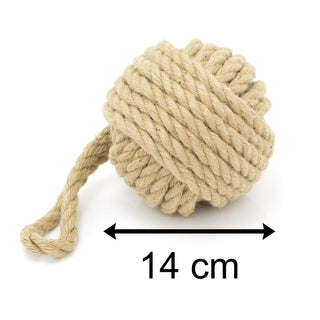Traditional Monkey Fist Doorstop Nautical Door Stop | Natural Rope Knot Door Stop Nautical Rope Door Stopper | Beach Knot Rope Doorstops