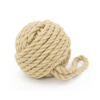 Traditional Monkey Fist Doorstop Nautical Door Stop | Natural Rope Knot Door Stop Nautical Rope Door Stopper | Beach Knot Rope Doorstops