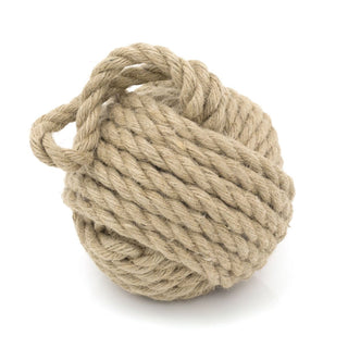 Traditional Monkey Fist Doorstop Nautical Door Stop | Natural Rope Knot Door Stop Nautical Rope Door Stopper | Beach Knot Rope Doorstops
