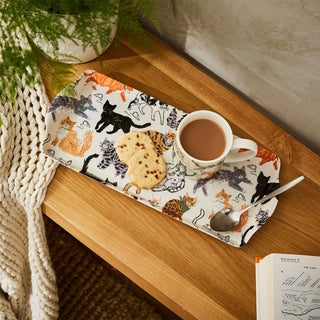 Ulster Weavers Feline Friends Tray | Kitchen Serving Tray With Handles - 38cm
