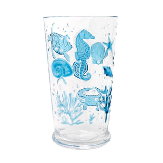 Under the Sea Highball Glass | Reusable Hi Ball Plastic Drinks Tumbler - 650ml