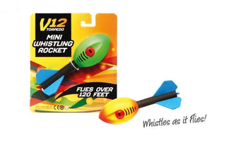 V12 Torpedo Mini Flying Whistling Rocket Throwing Toy Game ~ Colour Varies