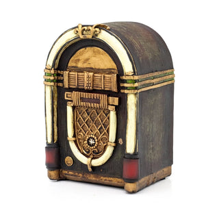 Vintage Jukebox Money Box | Retro - Inspired Resin Jukebox Piggy Bank - 16cm