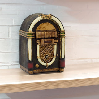 Vintage Jukebox Money Box | Retro - Inspired Resin Jukebox Piggy Bank - 16cm