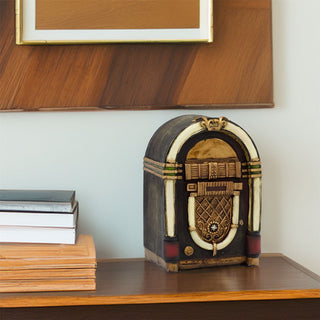 Vintage Jukebox Money Box | Retro - Inspired Resin Jukebox Piggy Bank - 16cm