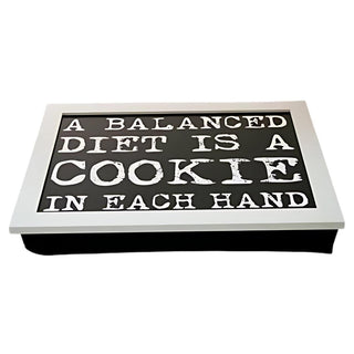 Vintage Quote Lap Tray ~ 43X32 White Laptray With A Bean Bag Base