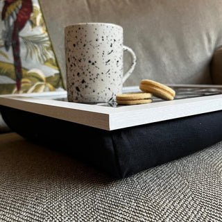 Vintage Quote Lap Tray ~ 43X32 White Laptray With A Bean Bag Base