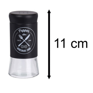 Vintage Style Glass Salt & Pepper Set | 2 - Piece Retro Salt & Pepper Shakers