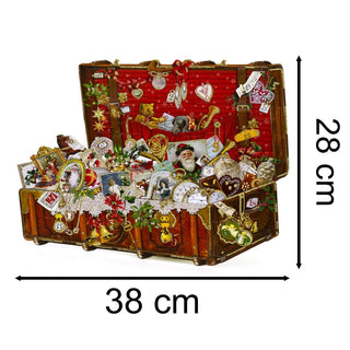 Vintage Suitcase Christmas Advent Calendar | Traditional Picture Advent Calendar