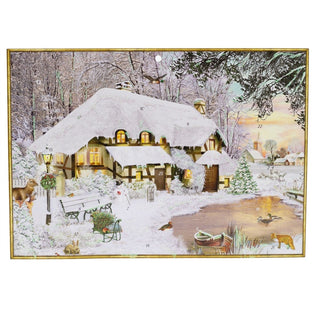 Winter Cottage in the Woods Advent Calendar | Christmas Advent Calendar - A4