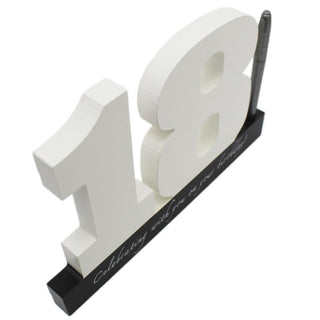 Wooden Birthday Signature Plaque ~ Happy 18Th Birthday Gift