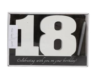 Wooden Birthday Signature Plaque ~ Happy 18Th Birthday Gift