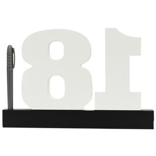 Wooden Birthday Signature Plaque ~ Happy 18Th Birthday Gift