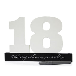 Wooden Birthday Signature Plaque ~ Happy 18Th Birthday Gift